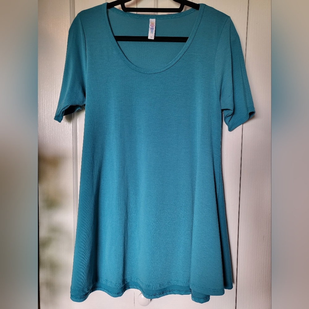 Lularoe Solid Color Perfect T Teal